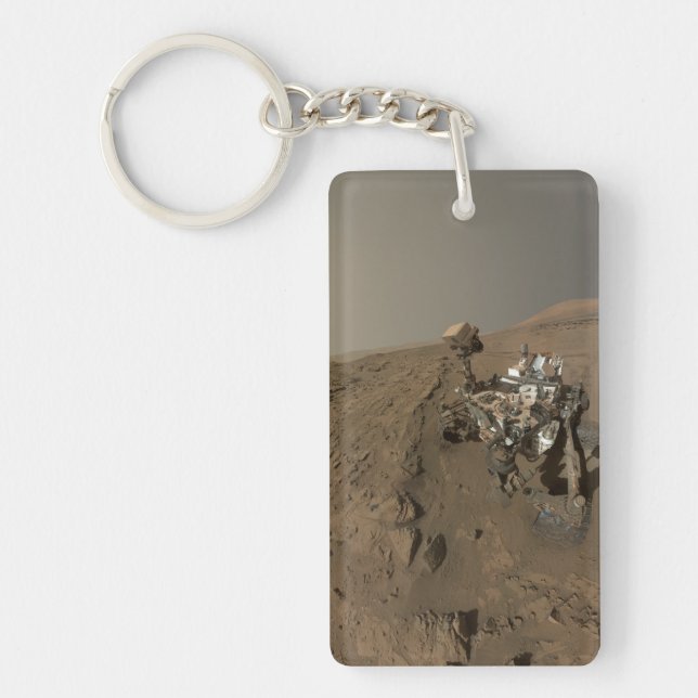 Mars Neugier Roter Marsch Landschaft Schlüsselanhänger (Vorderseite)