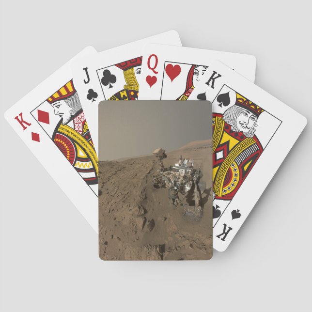 Mars Neugier Roter Marsch Landschaft Spielkarten (Rückseite)