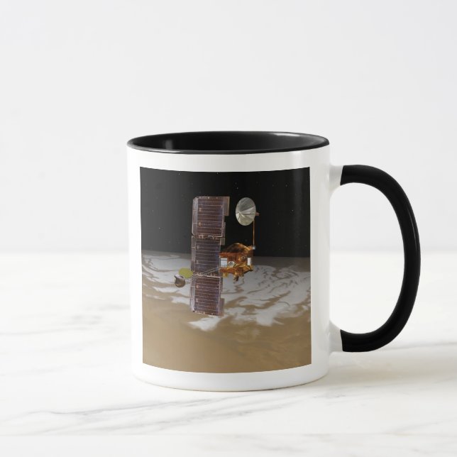 Mars Odyssey-Raumfahrzeug Tasse (Rechts)