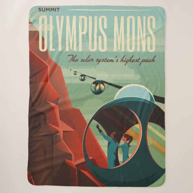 Mars Olympus Mons Höchstes Vulkansolarsystem Sherpadecke (Vorderseite)