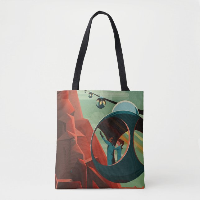 Mars Olympus Mons Höchstes Vulkansolarsystem Tasche (Vorderseite)