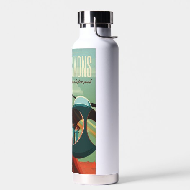 Mars Olympus Mons Höchstes Vulkansolarsystem Trinkflasche (Links)