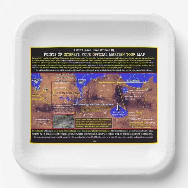 Mars Pappteller (Vorderseite)