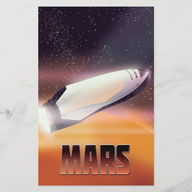 Mars-Plakat Briefpapier (Vorderseite)