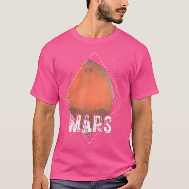 Mars Planet Solar System Space Astronomie T-Shirt (Vorderseite)