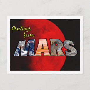 Mars POSTCARD Postkarte