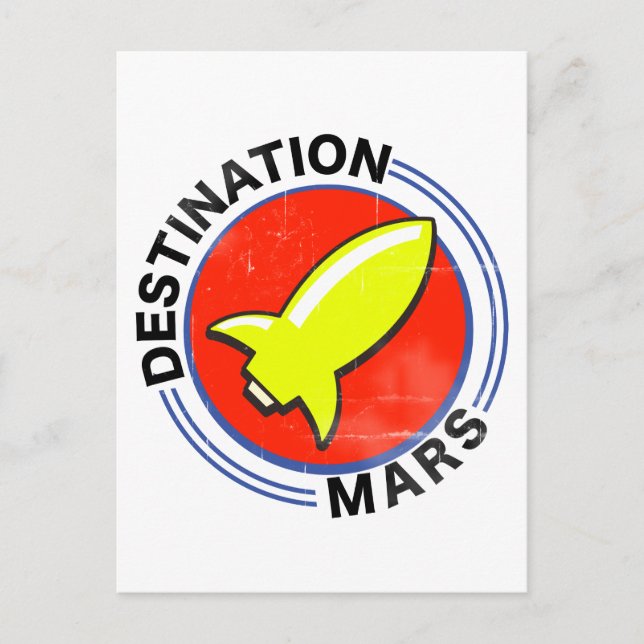 Mars Postkarte (Vorderseite)