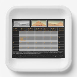 Mars Pyramide Pappteller