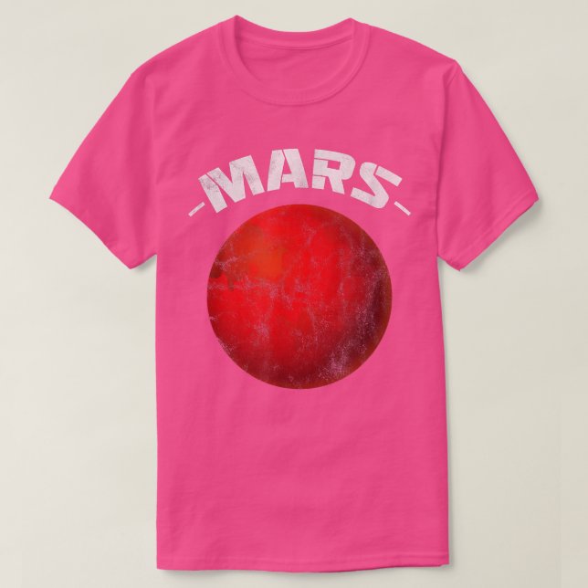 Mars Red Planet Space Eploration Science Astronomi T-Shirt (Design vorne)