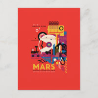 Mars Reiseplakat, Tourist, Planet, Astronomie