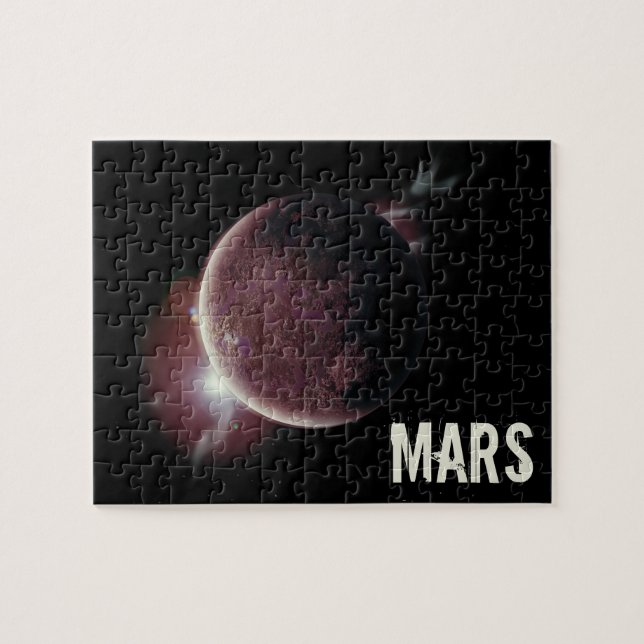 Mars Roter Planet 3d Universum Illustration (Horizontal)