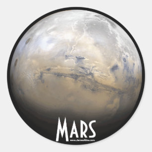 Mars Runder Aufkleber