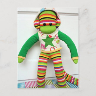 Mars Sock Monkey Post Card - Andre Postkarte