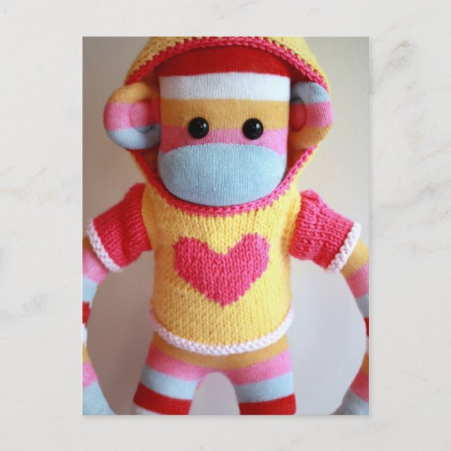 Mars Sock Monkey Post Card - Samantha Postkarte (Vorderseite)