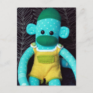 Mars Sock Monkey Post Card - Stuart Postkarte