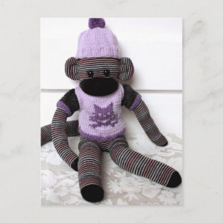 Mars Sock Monkey Post Card - Vivi Postkarte