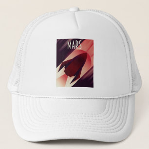 Mars Starship Art Deco Art Collection Truckerkappe