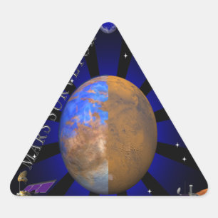 Mars Surveyor '98 Dreieckiger Aufkleber