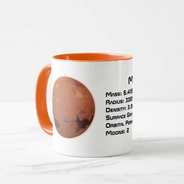 Mars Tasse (Vorderseite Links)