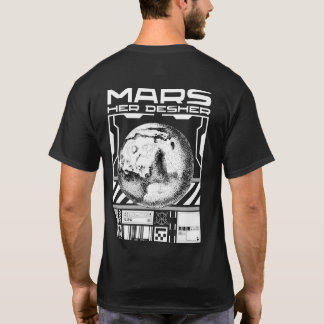 Mars Tee für Weltraumwürmer mit hochwertigem Stoff