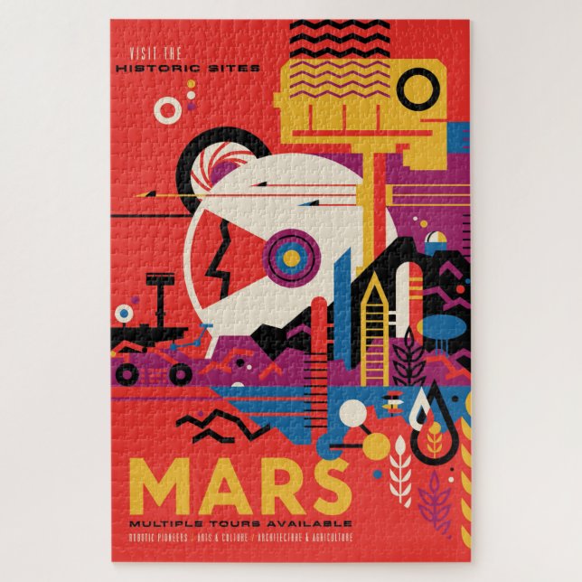 Mars-Touristen-Plakat (Vertikal)
