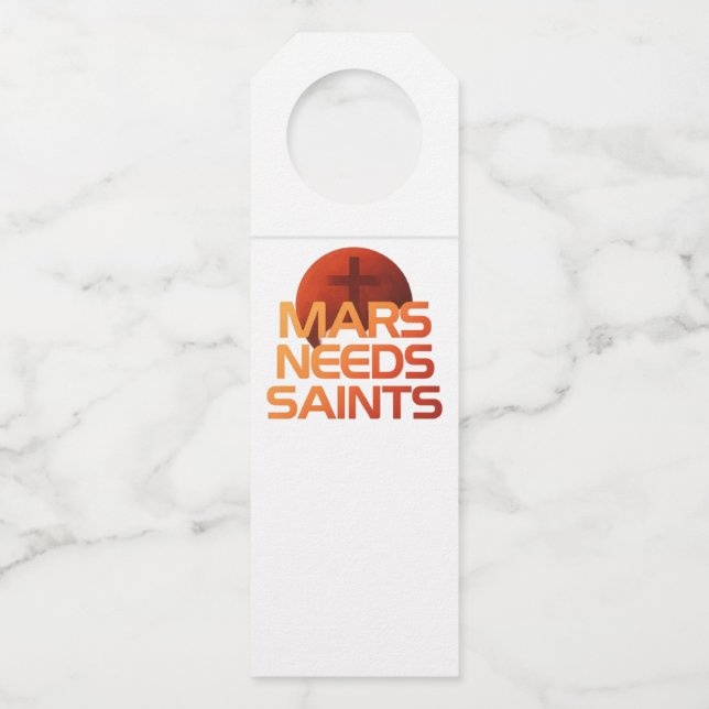 Mars trinken flaschenanhänger (Vorderseite)