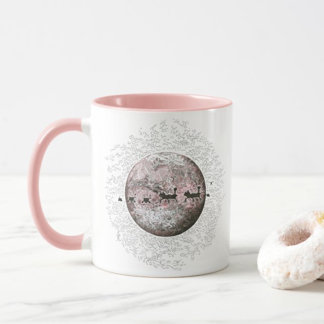 Mars und Rovers Tasse (Mit Donut)