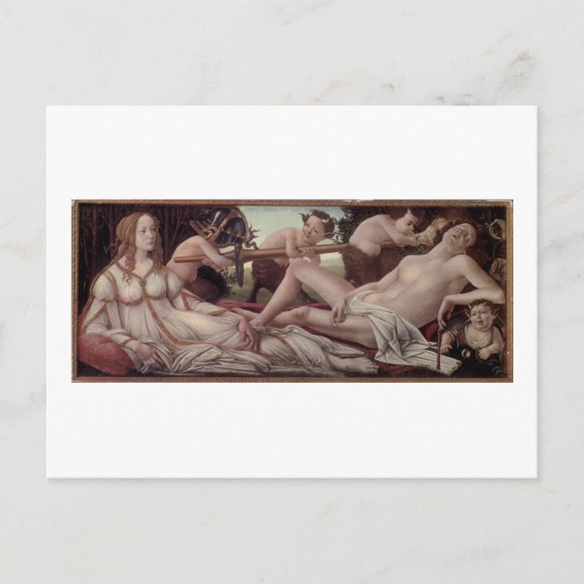 Mars und Venus Postkarte (Vorderseite)