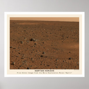 Mars-Vagabund-Geist-erstes Foto 2004 Poster