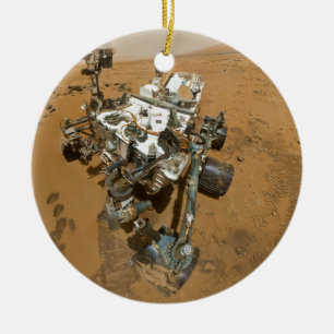 Mars-Vagabund-Neugier bei Rocknest Keramikornament