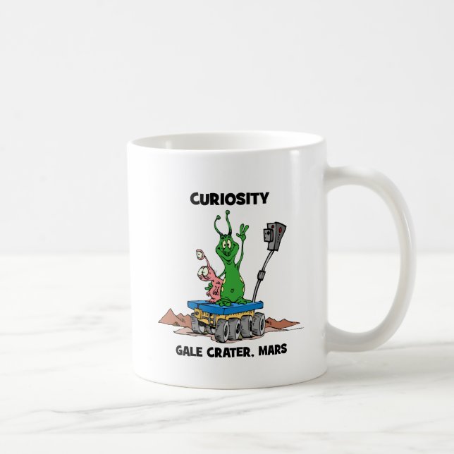 Mars-Vagabund-Neugier Kaffeetasse (Rechts)