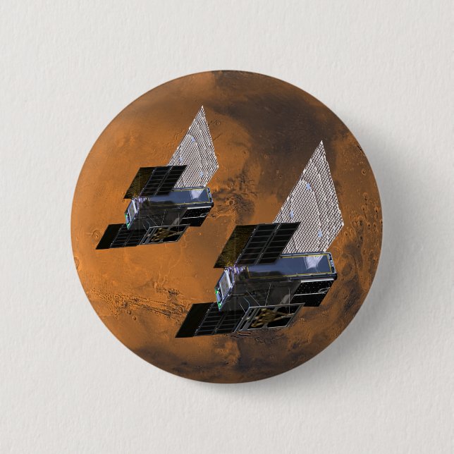 Mars von MarCO CubeSats kubiert Button (Vorderseite)