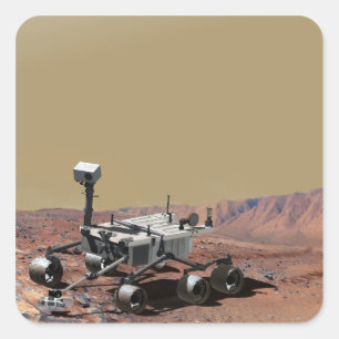 Mars-Wissenschafts-Labor Quadratischer Aufkleber