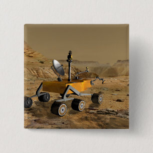 Mars-Wissenschafts-Labor reist nahe einer Schlucht Button