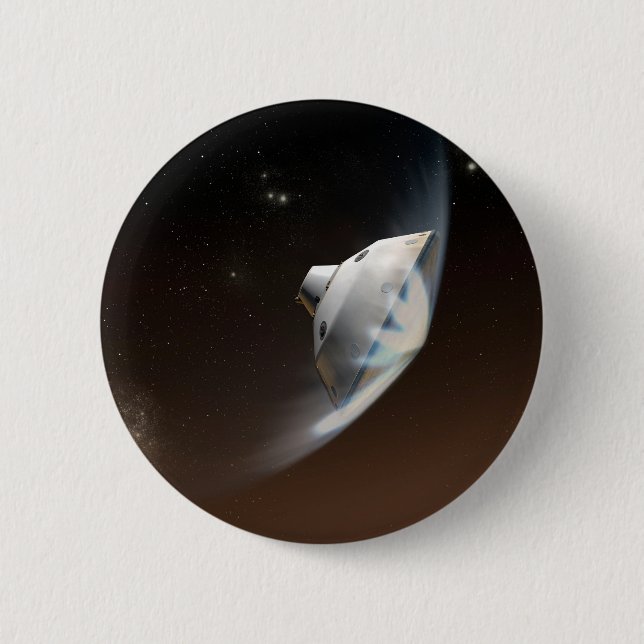 Mars Wissenschaftslabor Aeroshell Kapsel 2 Button (Vorderseite)