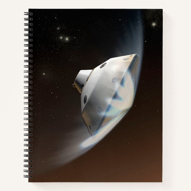 Mars Wissenschaftslabor Aeroshell Kapsel 2 Notizbuch (Vorderseite)