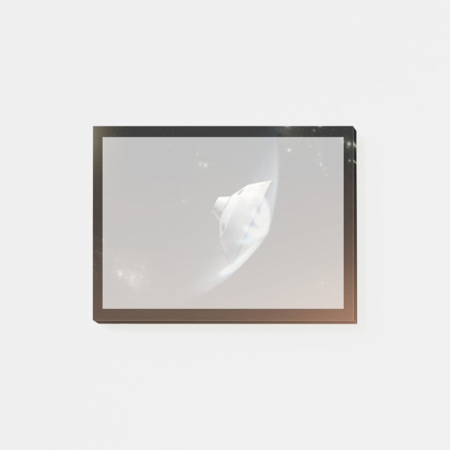 Mars Wissenschaftslabor Aeroshell Kapsel 2 Post-it Klebezettel (Vorderseite)