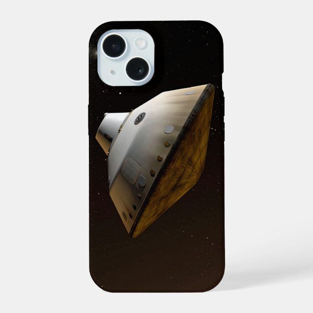 Mars Wissenschaftslabor Aeroshell Kapsel iPhone 15 Hülle (Rückseite)