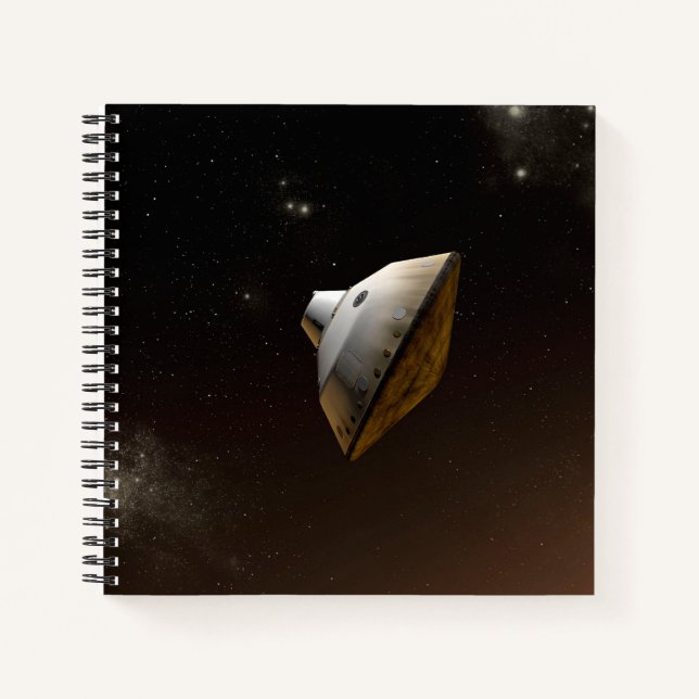 Mars Wissenschaftslabor Aeroshell Kapsel Notizbuch (Vorderseite)