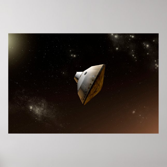 Mars Wissenschaftslabor Aeroshell Kapsel Poster (Vorne)