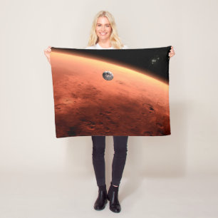 Mars Wissenschaftslabor nähernde Mars. Fleecedecke