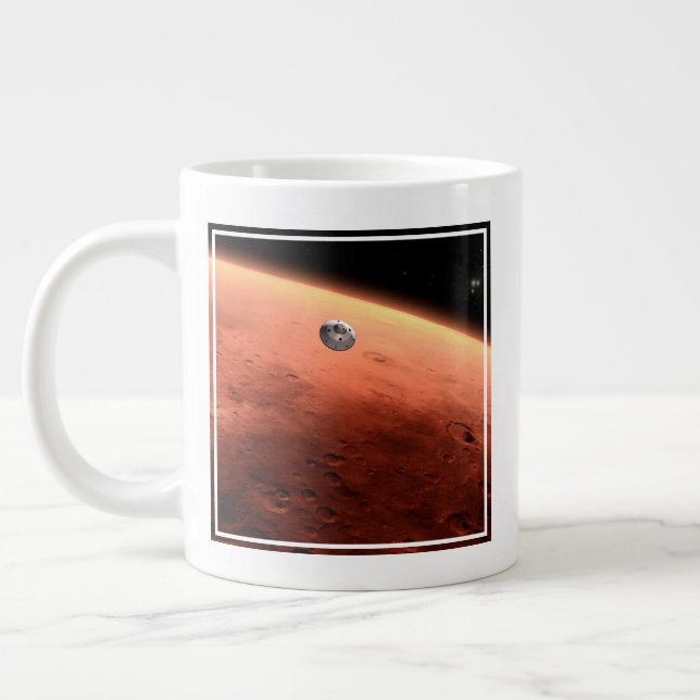 Mars Wissenschaftslabor nähernde Mars. Jumbo-Tasse (Links)