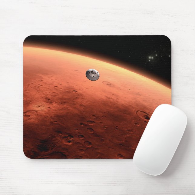 Mars Wissenschaftslabor nähernde Mars. Mousepad (Mit Mouse)