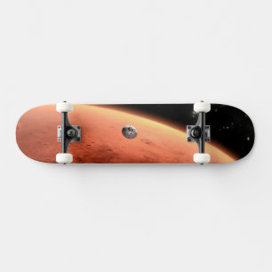 Mars Wissenschaftslabor nähernde Mars. Skateboard