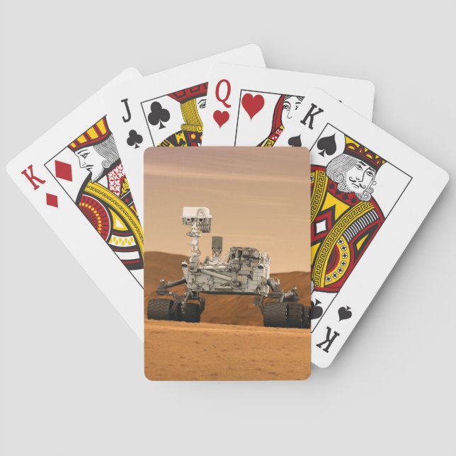 Mars Wissenschaftslabor Neugier Rover. 2 Spielkarten (Rückseite)