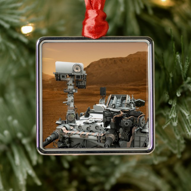 Mars Wissenschaftslabor Neugier Rover. 3 Ornament Aus Metall (Baum)