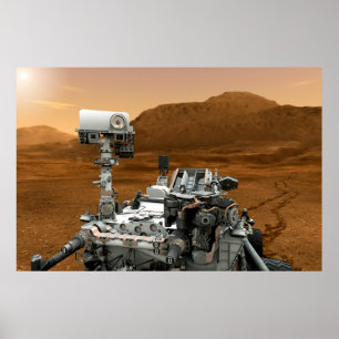 Mars Wissenschaftslabor Neugier Rover. 3 Poster