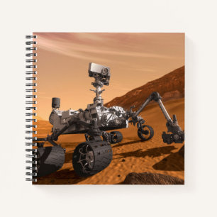 Mars Wissenschaftslabor Neugier Rover. Notizbuch