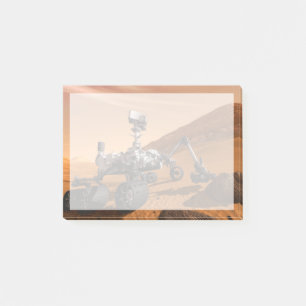 Mars Wissenschaftslabor Neugier Rover. Post-it Klebezettel