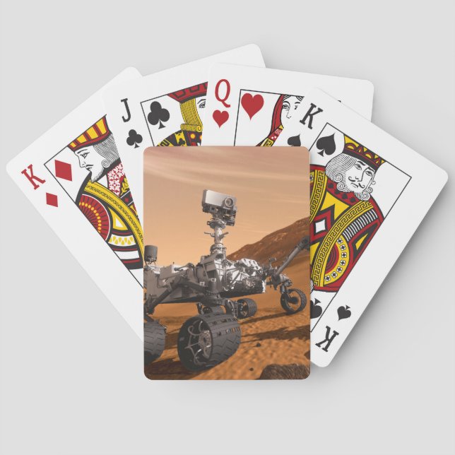 Mars Wissenschaftslabor Neugier Rover. Spielkarten (Rückseite)